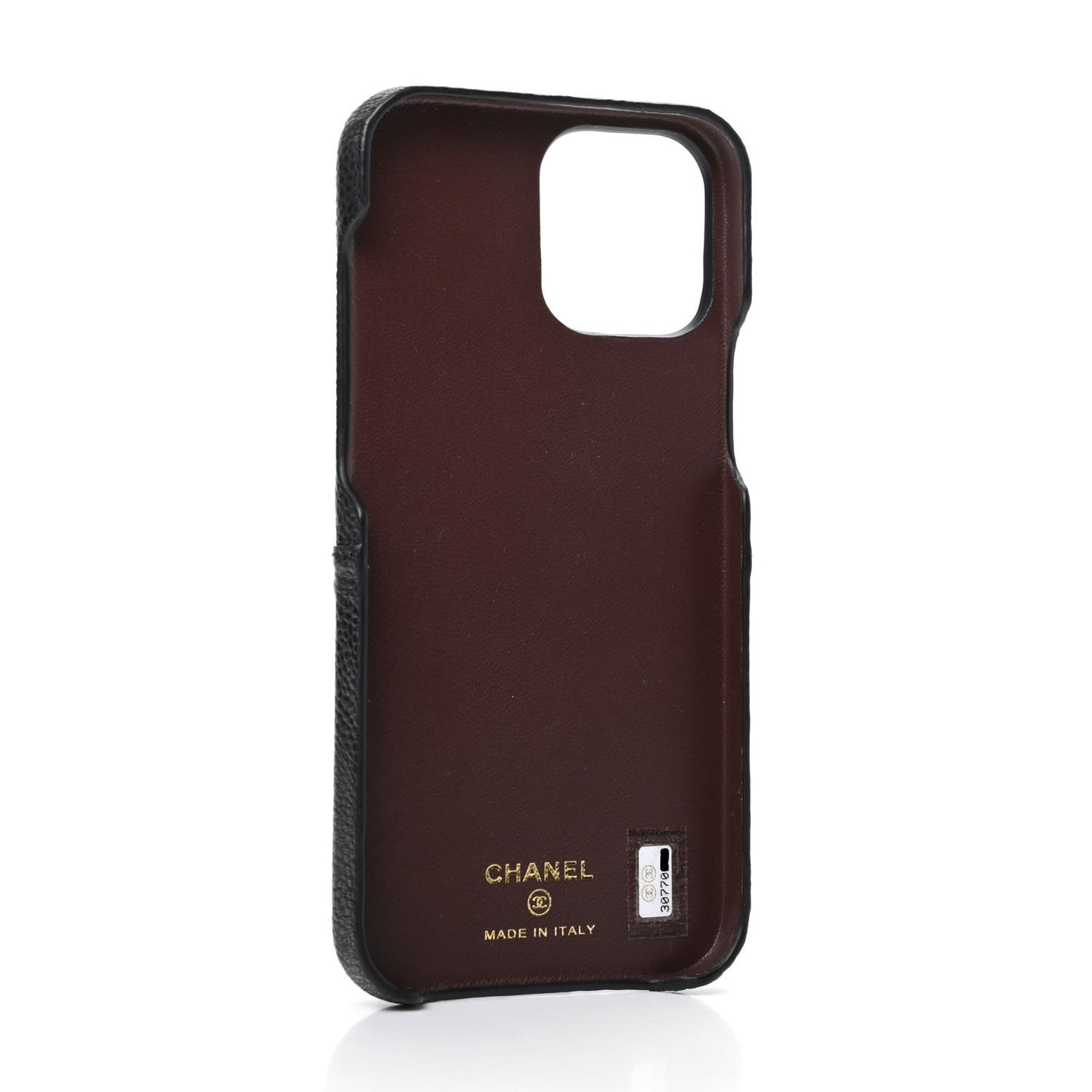 Caviar Quilted iPhone 11 Max Tech Case Black Burgundy