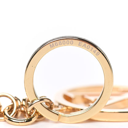 Louis Vuitton LV Circle Bag Charm Key Holder Gold 3 of 4