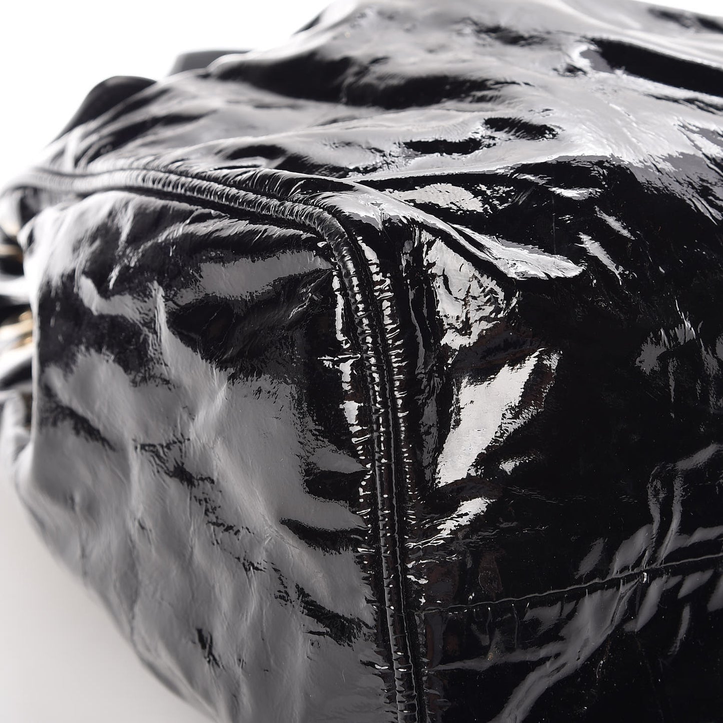 Crushed Patent Ramona Black
