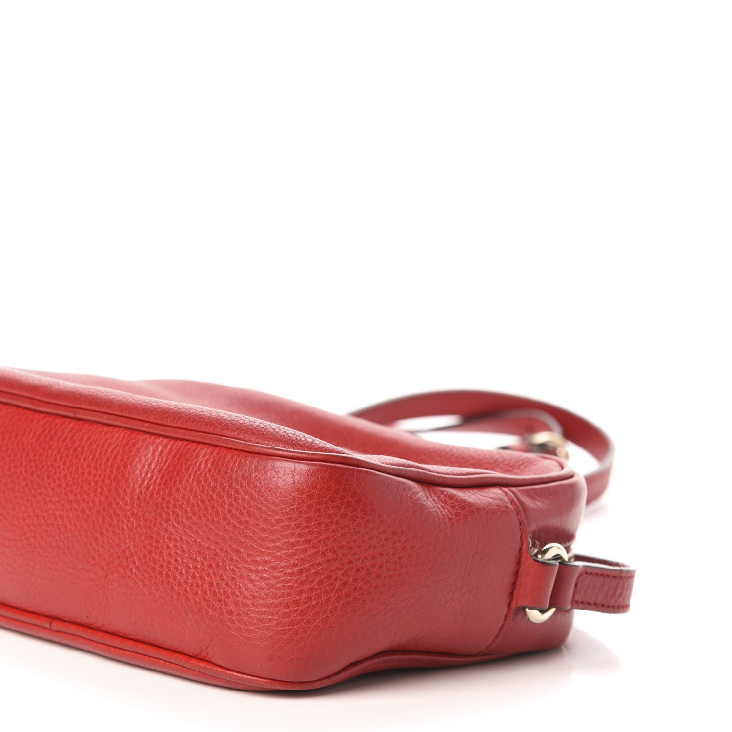 Gucci Pebbled Calfskin Small Soho Disco Bag Tabasco Red 11 of 16
