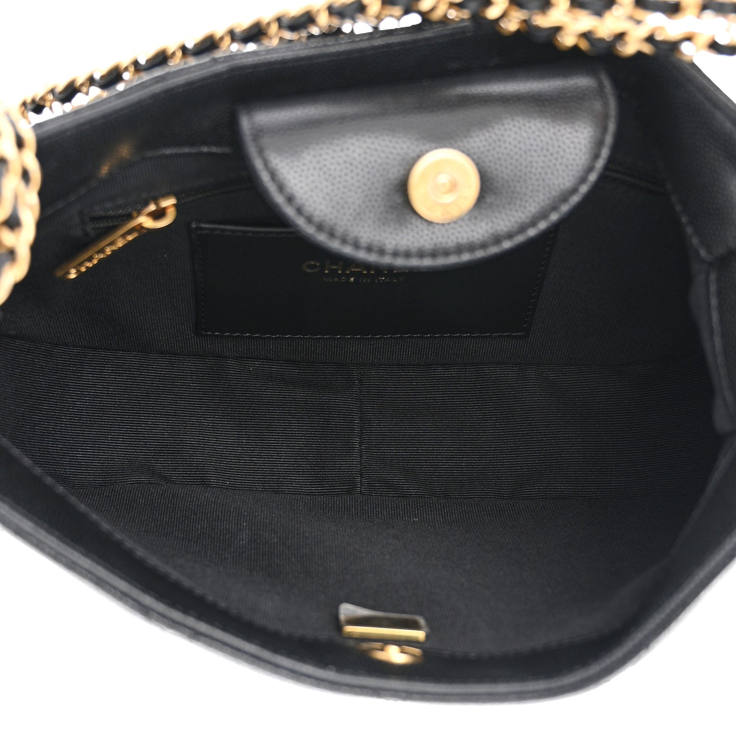 Caviar Quilted Hobo Black