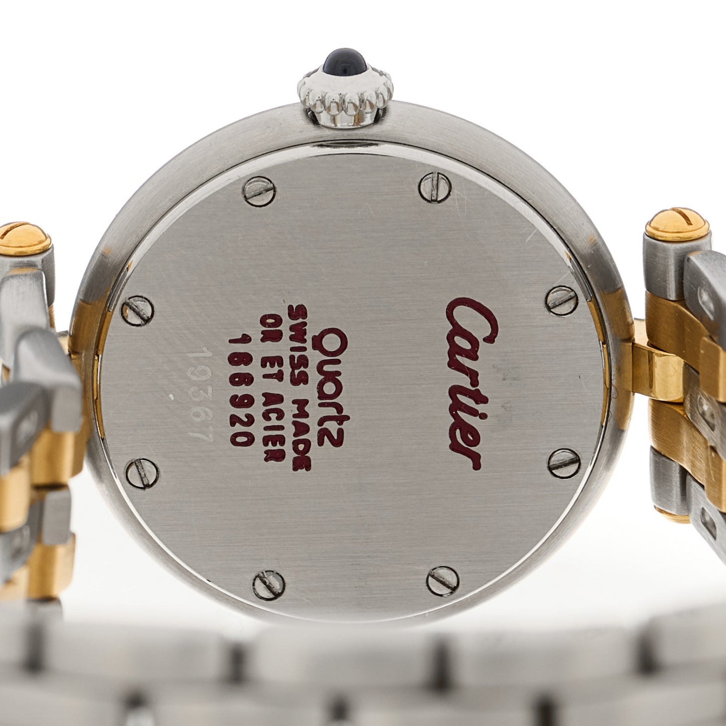 Stainless Steel 18K Yellow Gold 24mm Panthere Vendome Quartz Watch