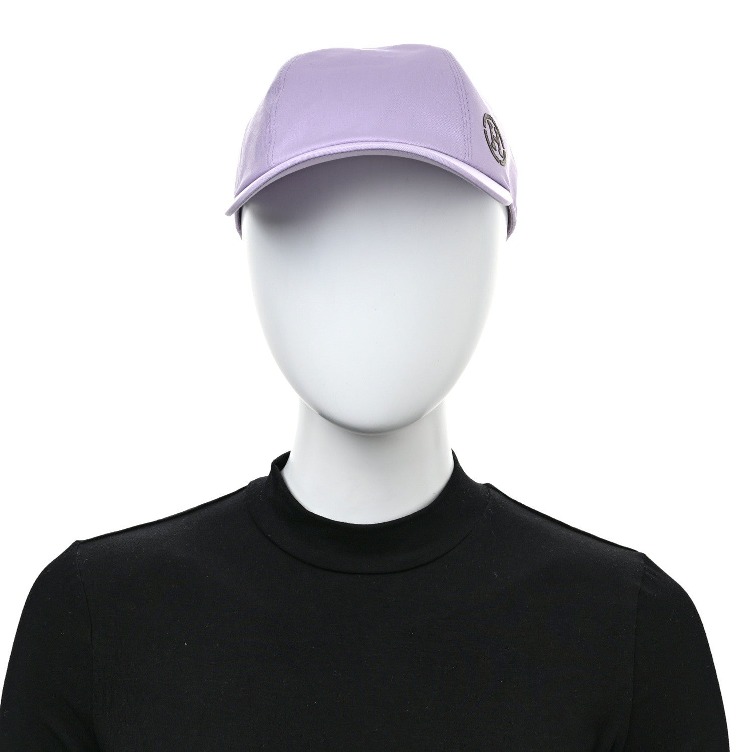 Hermes Cotton Miles H Circle Hat 59 Lilas 2 of 9