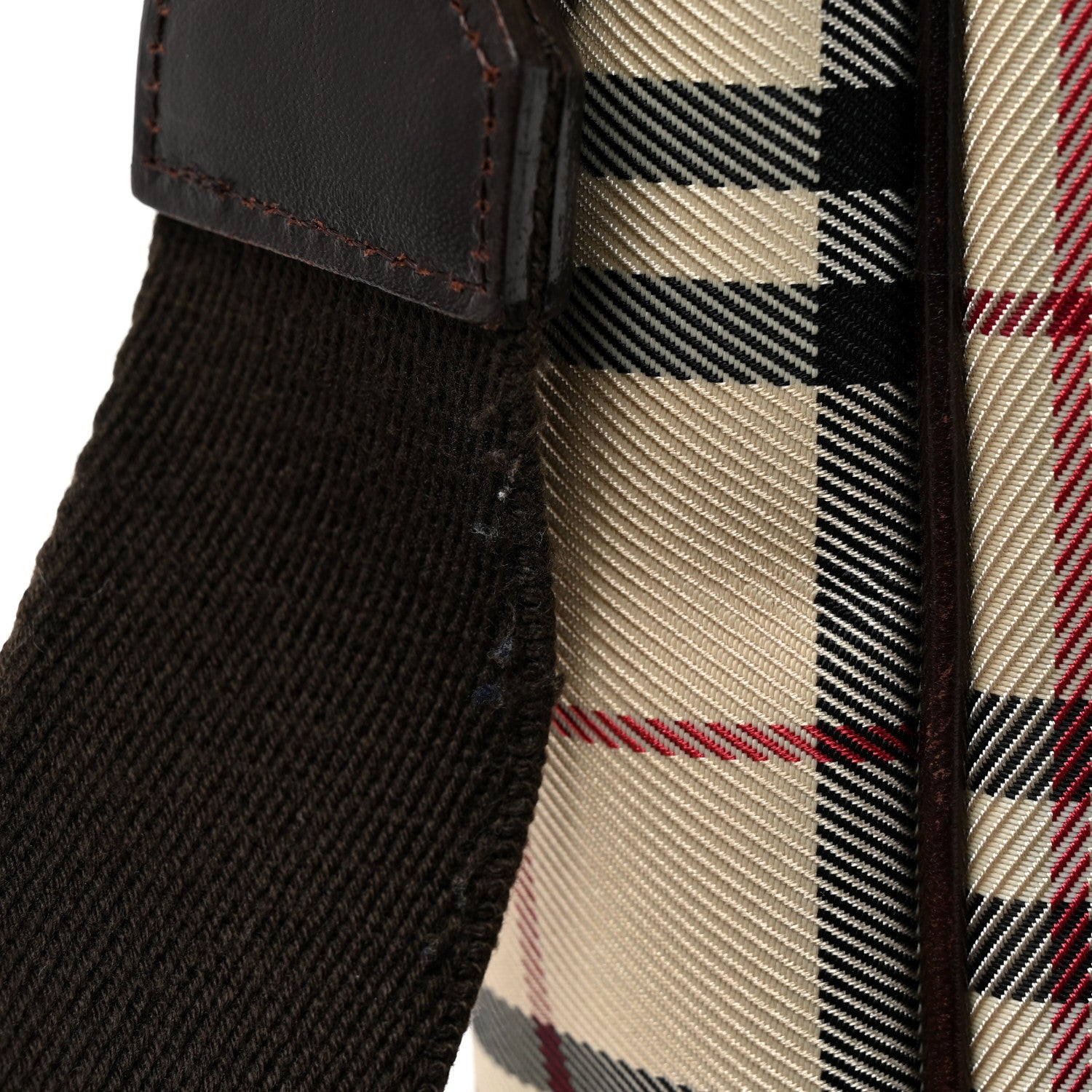 Burberry Vintage Check Small Messenger Dark Brown 10 of 10
