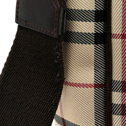Burberry Vintage Check Small Messenger Dark Brown 10 of 10