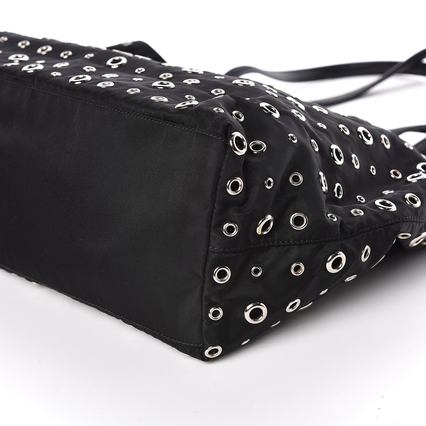 Nylon Metal Grommet Bag Black
