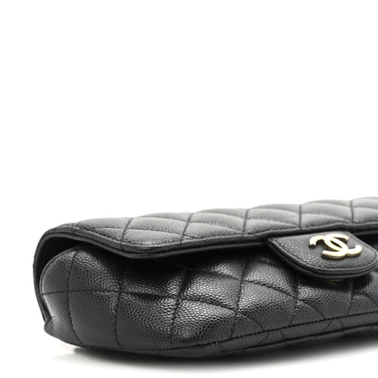 Chanel Caviar Quilted Glasses Case With Chain Black 10 of 10