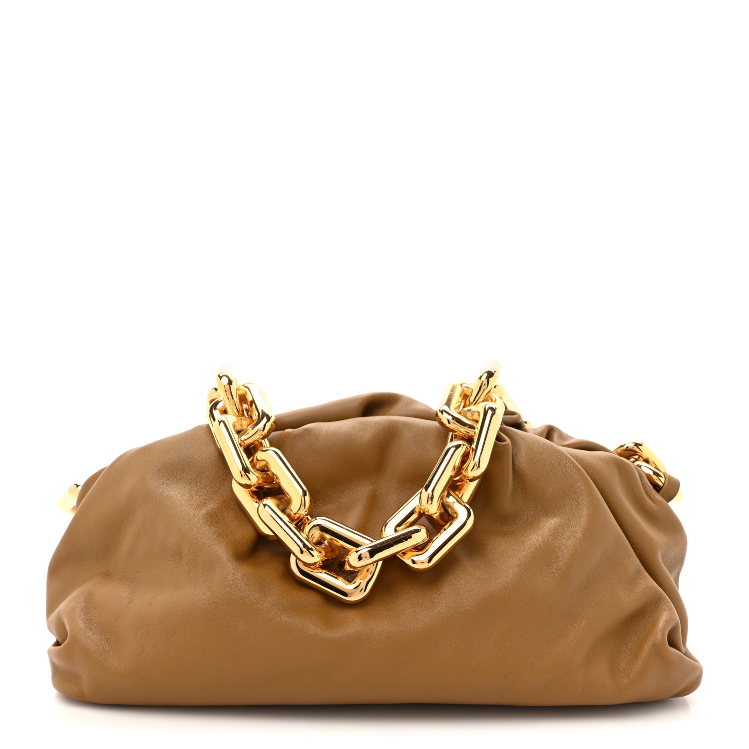 Bottega Veneta Calfskin The Pouch Chain Cammello 1 of 10