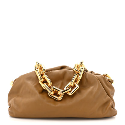 Bottega Veneta Calfskin The Pouch Chain Cammello 1 of 10