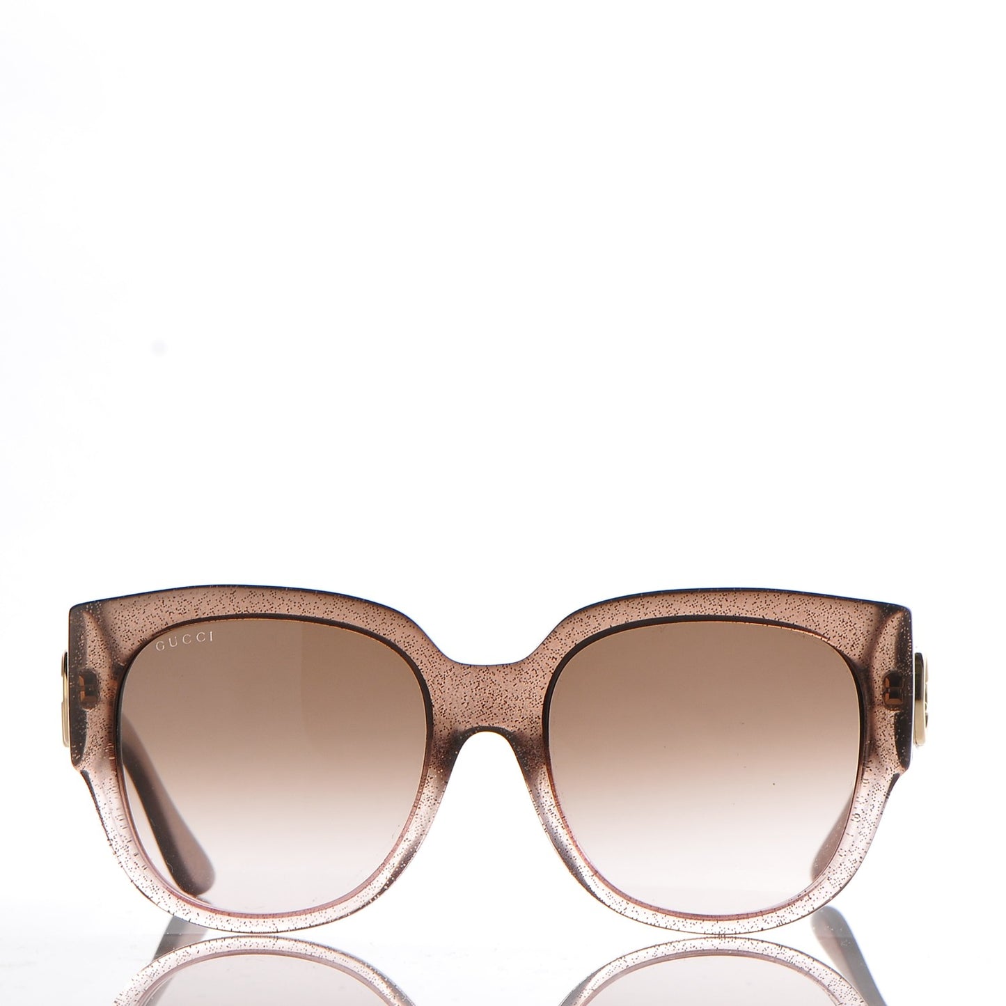 Glitter Square Sunglasses 3836/F/S Brown Pink