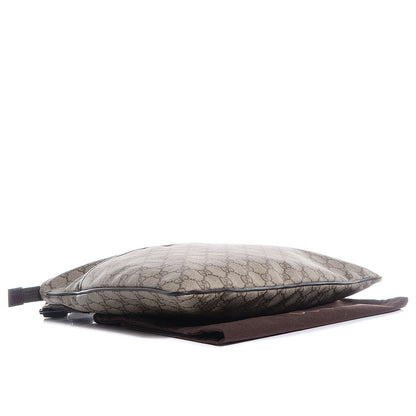Gucci GG Plus Monogram Medium Flat Messenger Bag Dark Brown 4 of 7