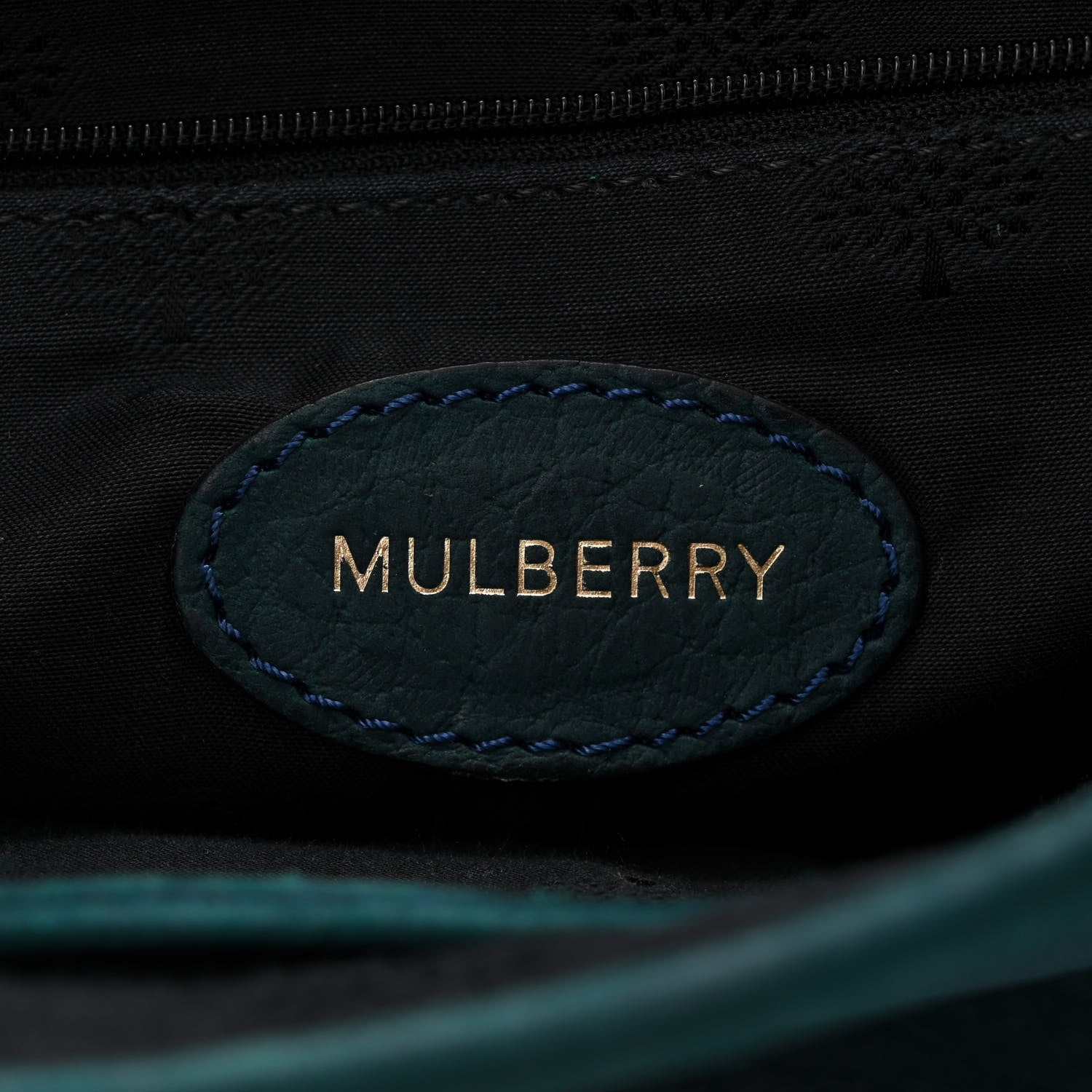 Mulberry Shrunken Calfskin Medium Bryn Petrol 6 of 13