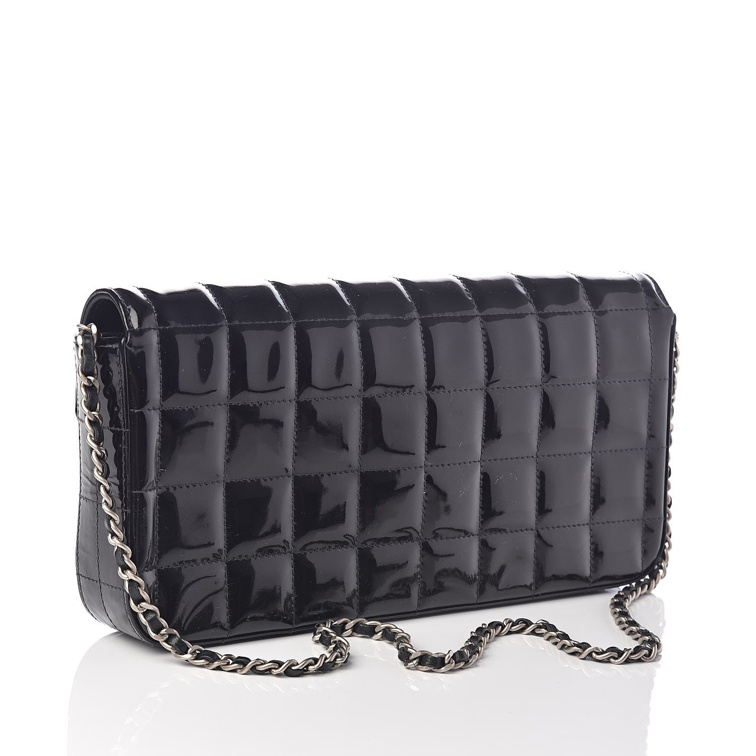 Chanel Patent East West Chocolate Bar Flap Black 3 of 10