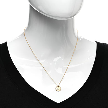 David Yurman 18K Yellow Gold Diamond Initial U Charm Necklace 2 of 4