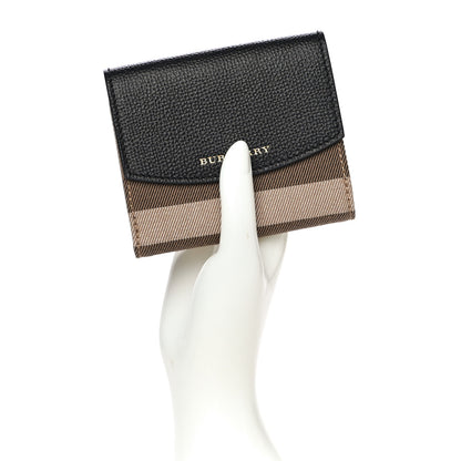 Burberry House Check Luna French Wallet Black 2 of 12