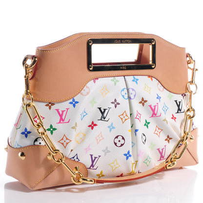 Louis Vuitton Monogram Multicolor Judy MM White 3 of 8
