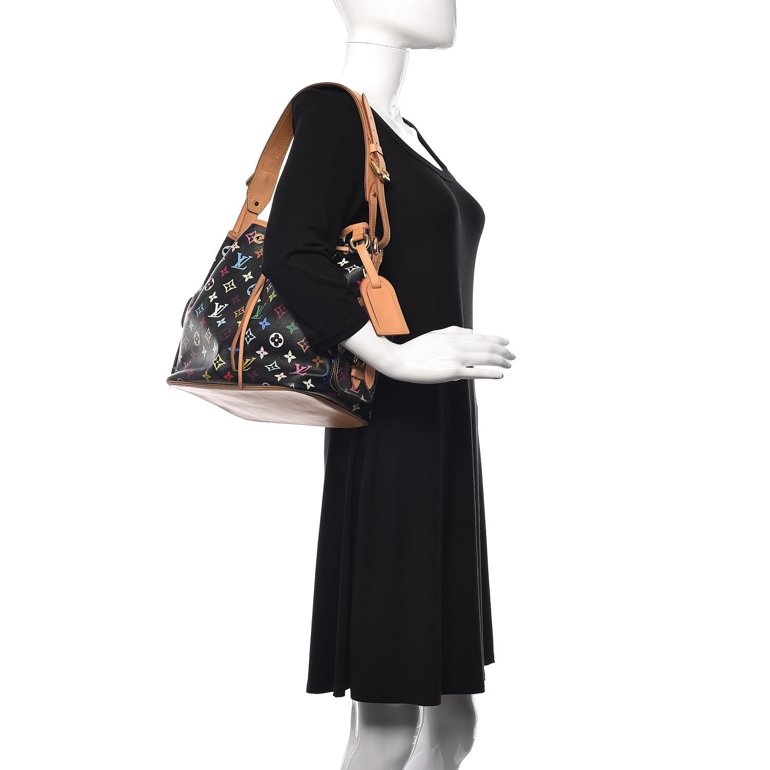 Louis Vuitton Monogram Multicolor Petit Noe Black 3 of 16