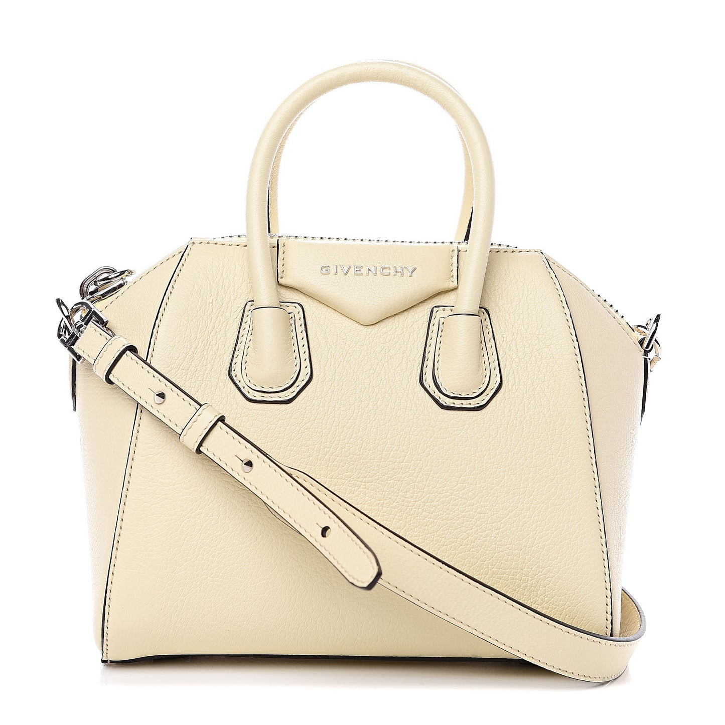 Sugar Goatskin Mini Antigona Off White