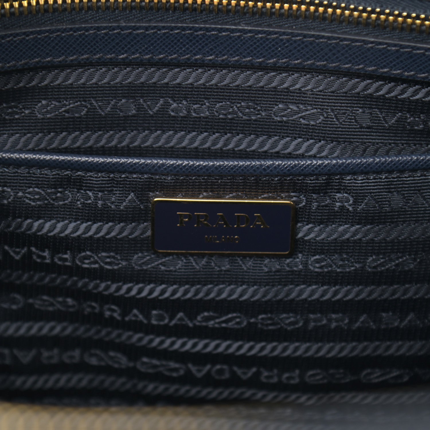 Prada Saffiano Lux Medium Tote Bluette 5 of 15