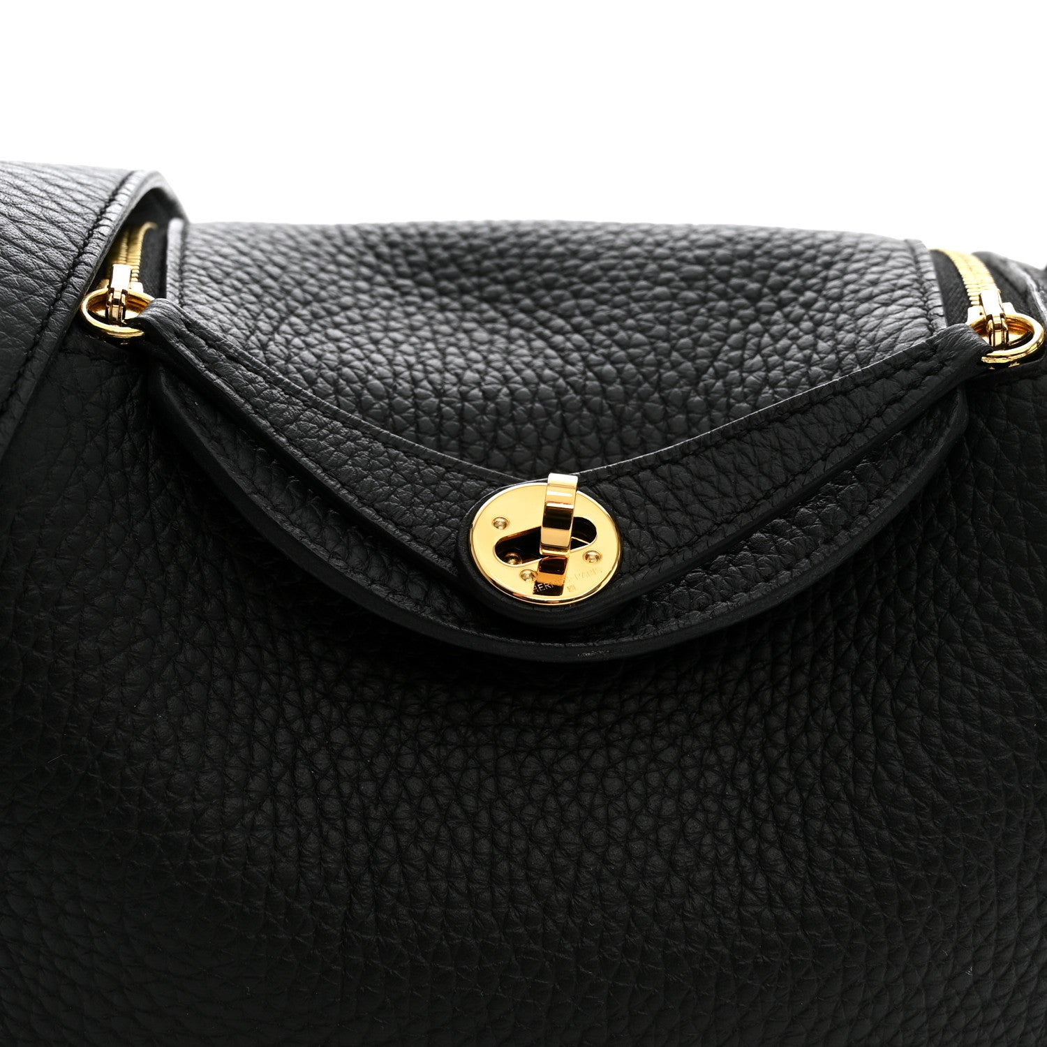 Hermes Taurillon Clemence Mini Lindy 20 Black 7 of 10
