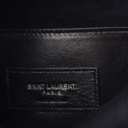 Saint Laurent Calfskin Tri-quilt Monogram West Hollywood Clutch Black 6 of 7