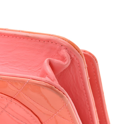 Chanel Patent Quilted Wallet On Chain WOC Coral 14 of 17