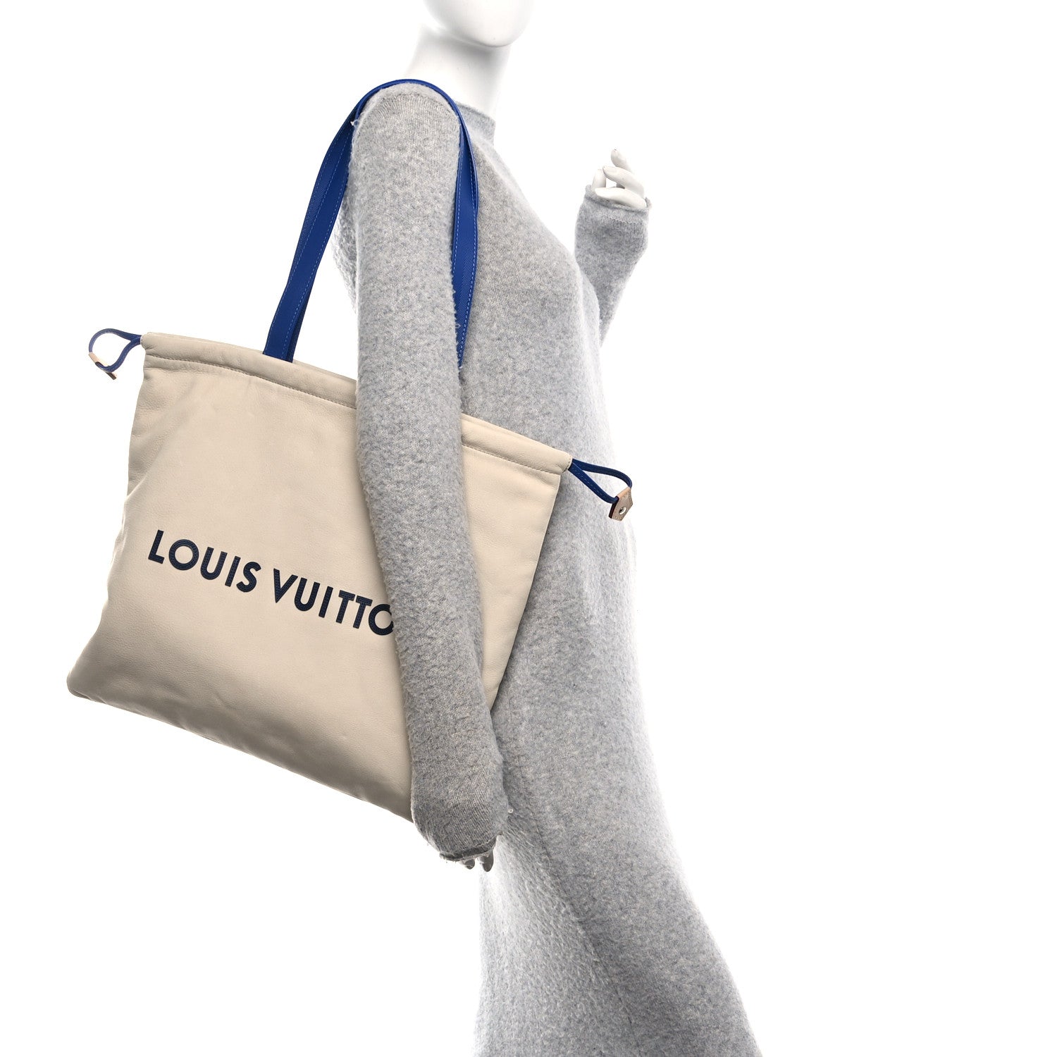 Louis Vuitton Nubuck Dust Bag Tote Ecru White 2 of 9