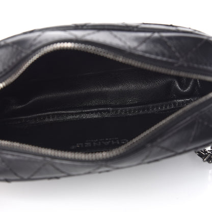 Chanel Aged Calfskin Quilted Mini Reissue Camera Case Black 7 of 11
