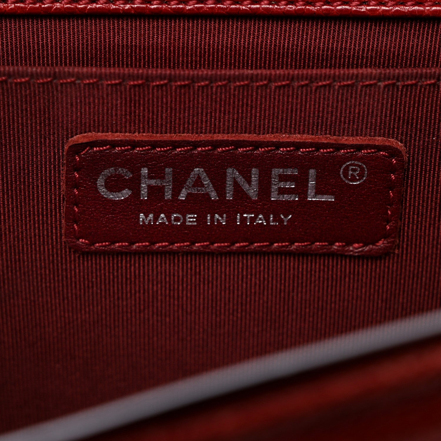 Chanel Caviar Quilted Medium Boy Flap Dark Red 5 of 15