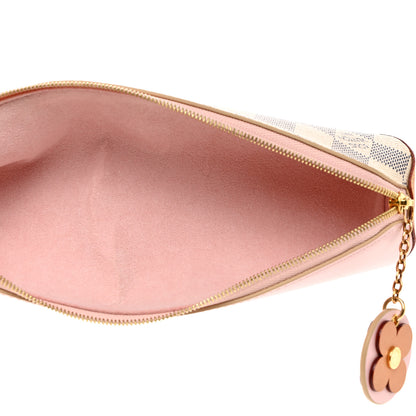 Louis Vuitton Damier Azur Elizabeth Pencil Pouch Rose Ballerine 5 of 7