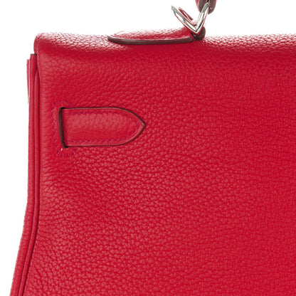 Hermes Togo Kelly Retourne 35 Rouge Casaque 14 of 26