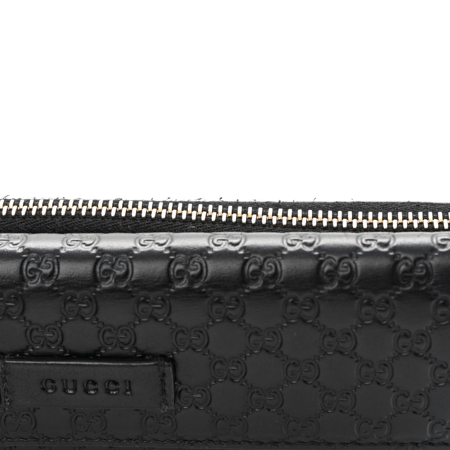 Soft Microguccissima Continental Zip Wallet Black