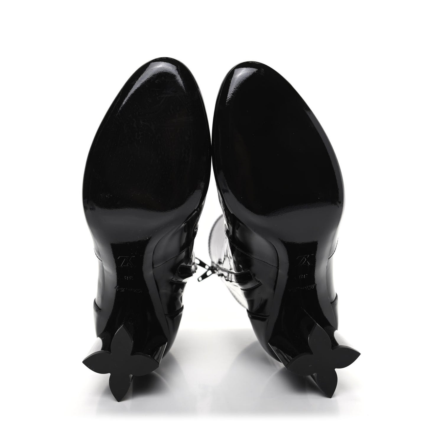 Patent Uniformes Silhouette Ankle Boots 38 Black
