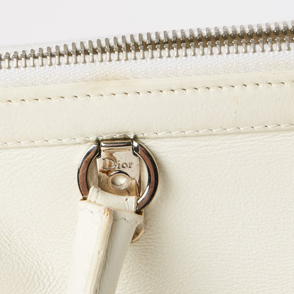 Christian Dior Calfskin Frame Satchel White 8 of 20