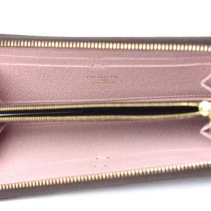 Louis Vuitton Damier Ebene Clemence Wallet Rose Ballerine 5 of 8