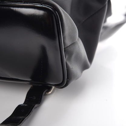 Gucci Patent Leather Nylon Bamboo Backpack Black 12 of 12