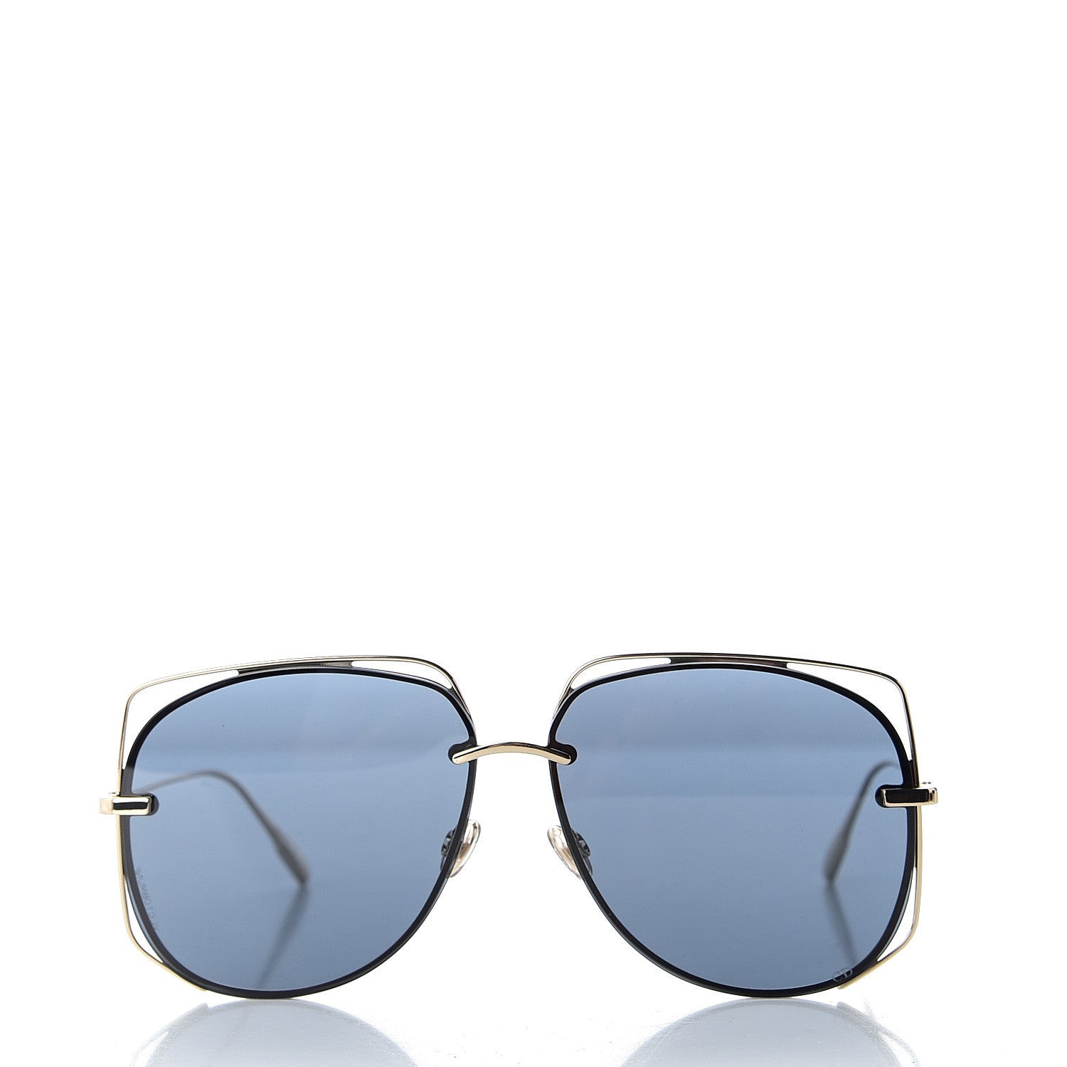 Christian Dior Metal Stellaire 6 Sunglasses Gold Blue 2 of 8