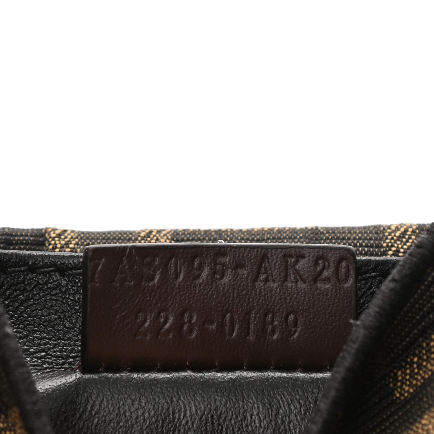 Fendi X VERSACE Fabric Jacquard Fendace FF Nano Brooch Baguette Tobacco Black 7 of 11