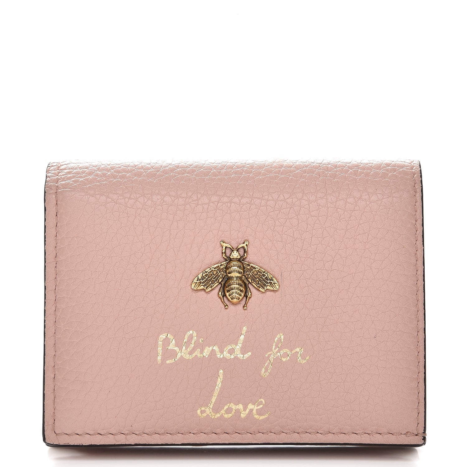 Gucci Cellarius Calfskin Blind for Love Animalier Card Case Perfect Pink 1 of 9