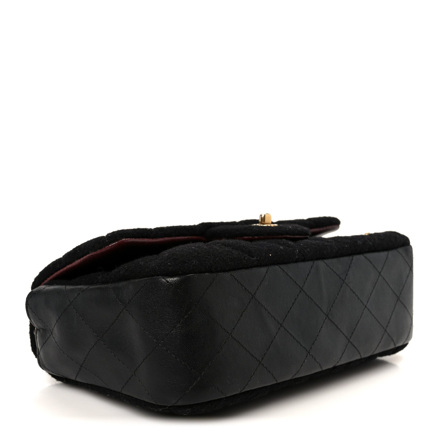 Chanel Felt Quilted Paris-Hamburg Charms Mini Rectangular Flap Black 4 of 11