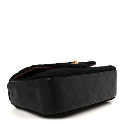 Chanel Felt Quilted Paris-Hamburg Charms Mini Rectangular Flap Black 4 of 11