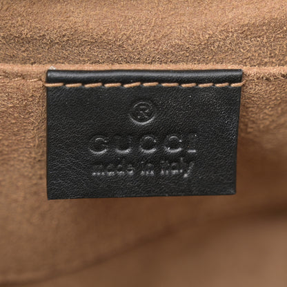 Gucci GG Supreme Monogram Calfskin Small Padlock Shoulder Bag Beige Black Cuir 6 of 12