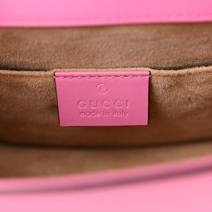 Gucci Vitello Fontanella Web Mini Sylvie Chain Shoulder Bag Pink Tropical Flower 6 of 10
