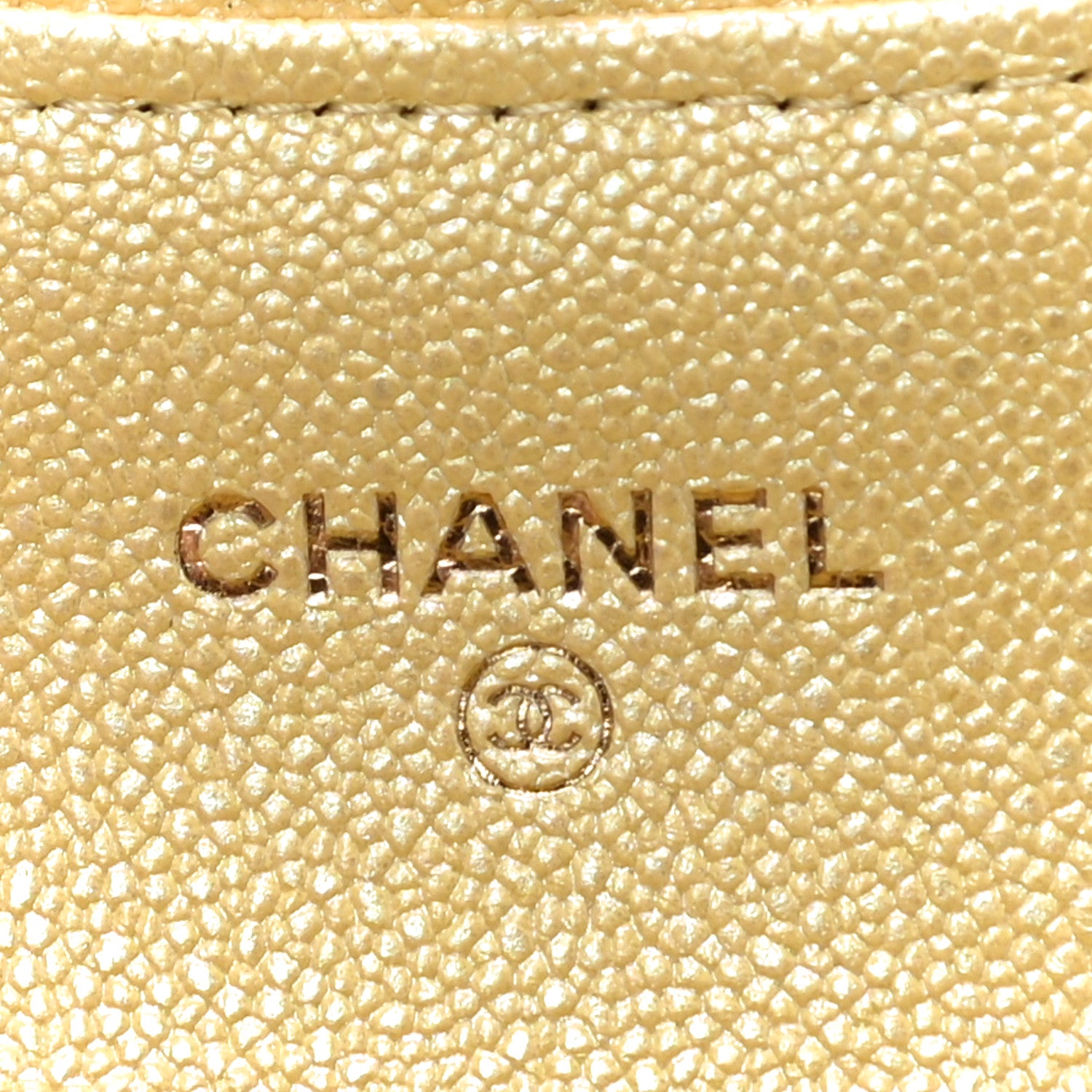 Chanel Iridescent Caviar Quilted Flap Card Holder Yellow 6 of 12