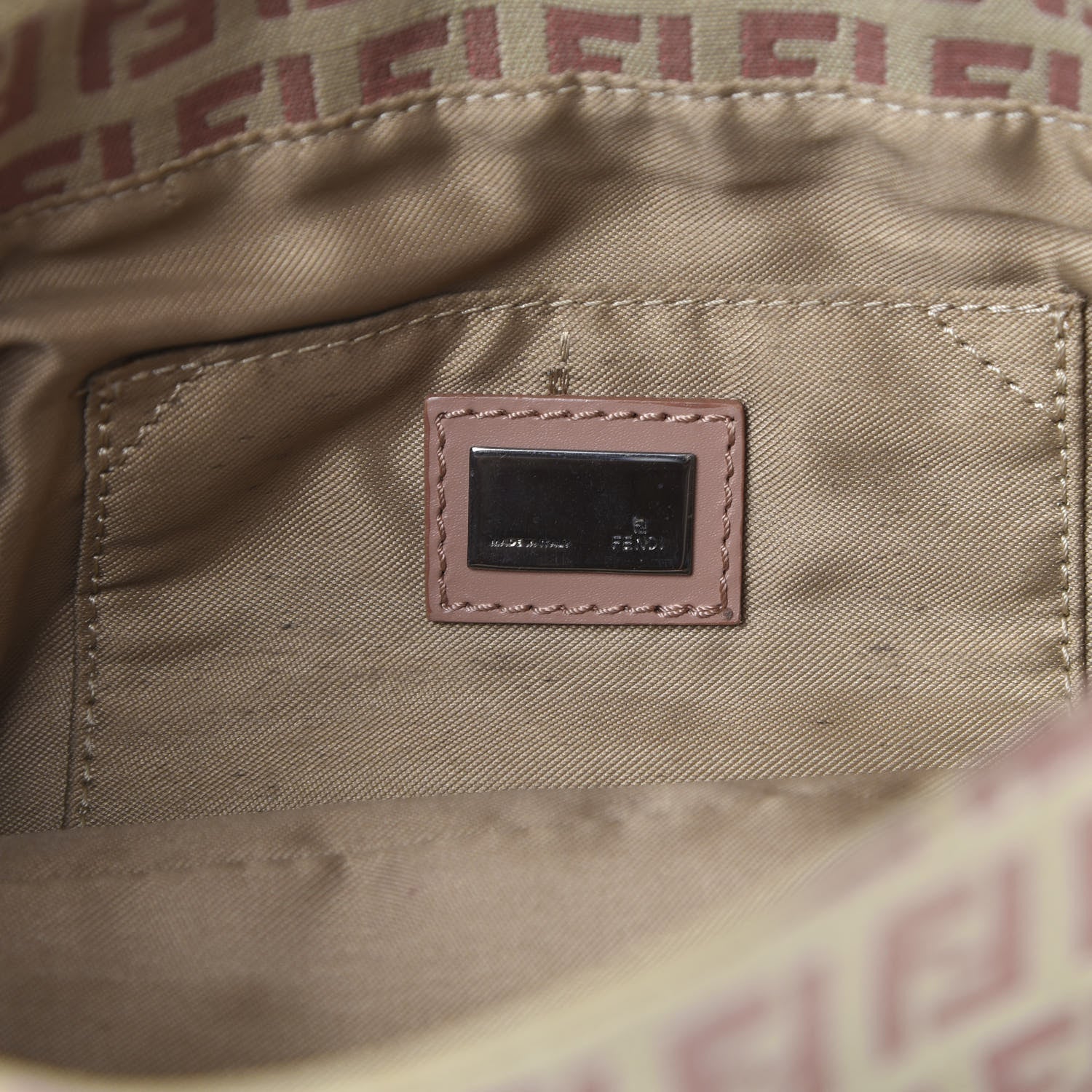 Fendi Zucchino Small Chef Shoulder Bag Rosa 5 of 11