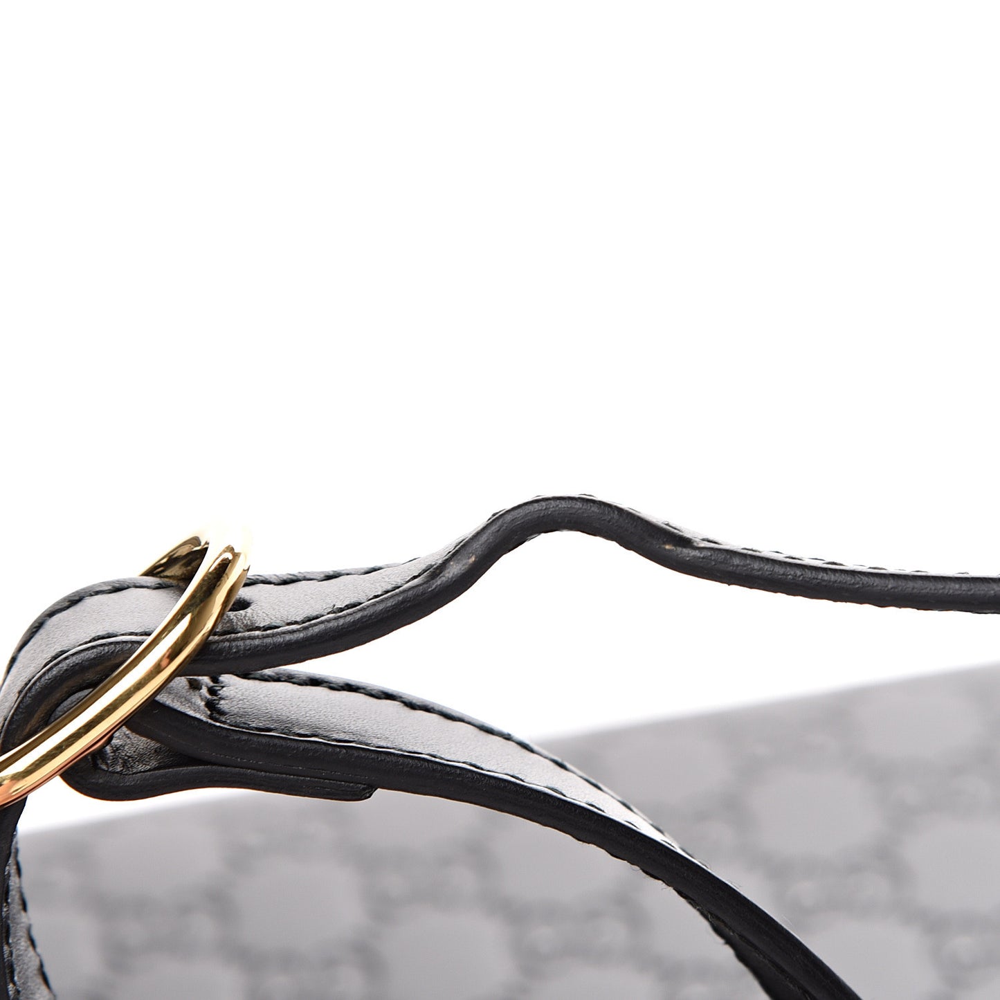Guccissima Signature Medium Padlock Top Handle Bag Black