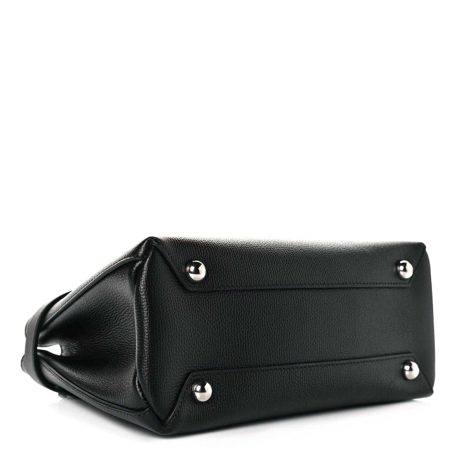 Burberry Grainy Calfskin House Check Small Banner Tote Black 5 of 11