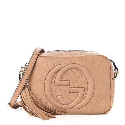 Gucci Pebbled Calfskin Small Soho Disco Bag Rose Beige 1 of 11