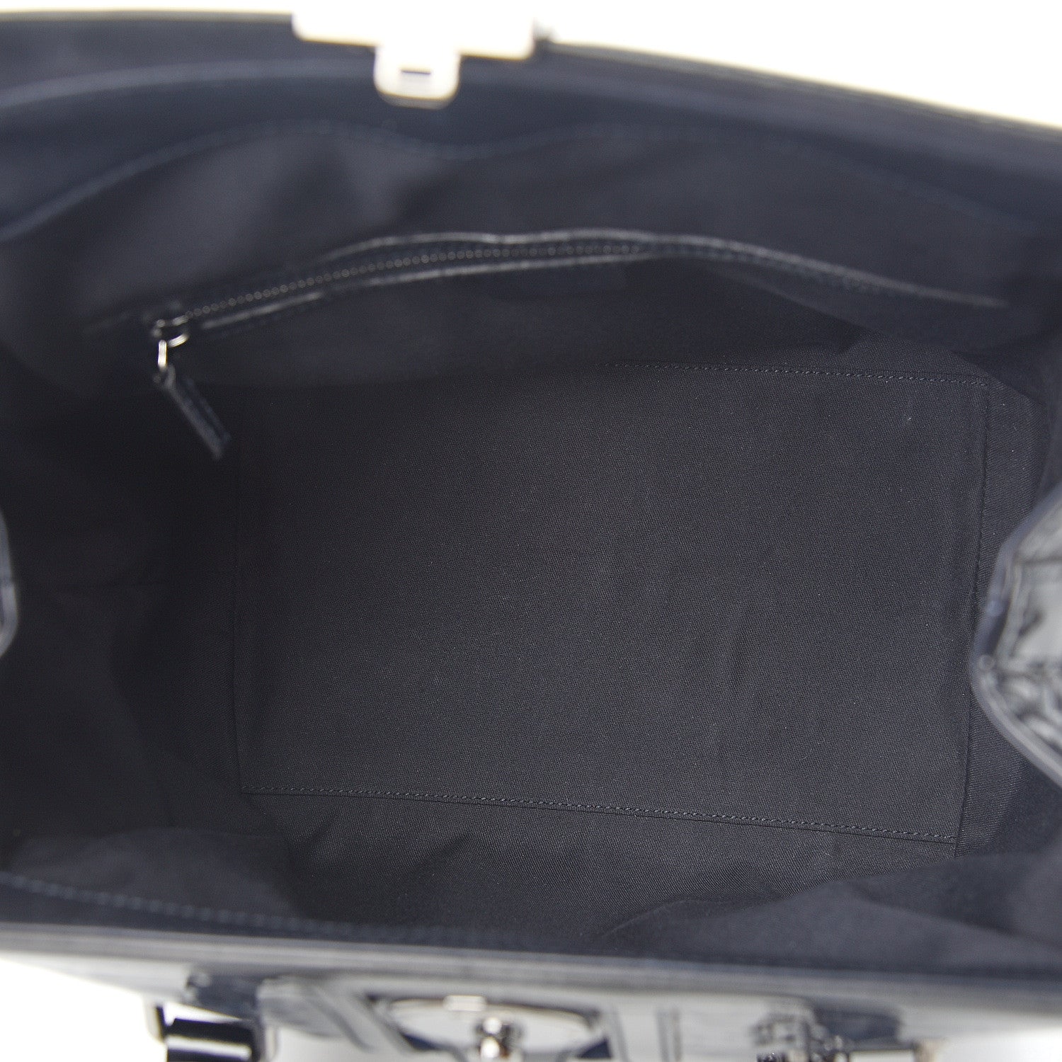 Gucci Patent Horsebit Embossed Treasure Boston Black Blue 4 of 8