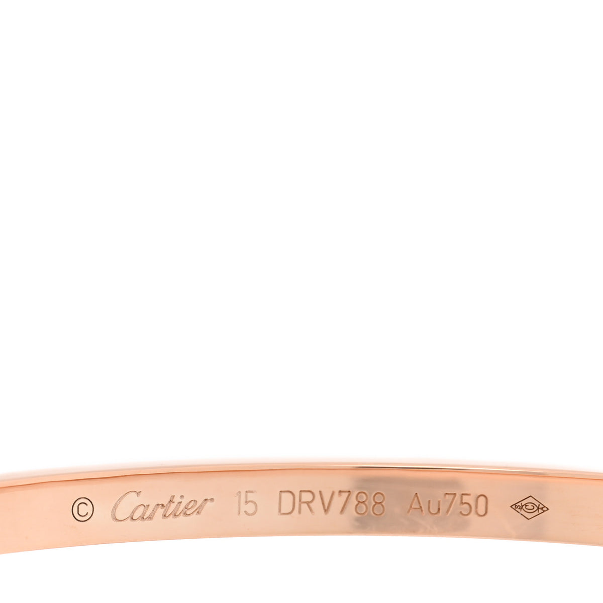 18K Pink Gold Small LOVE Bracelet 15